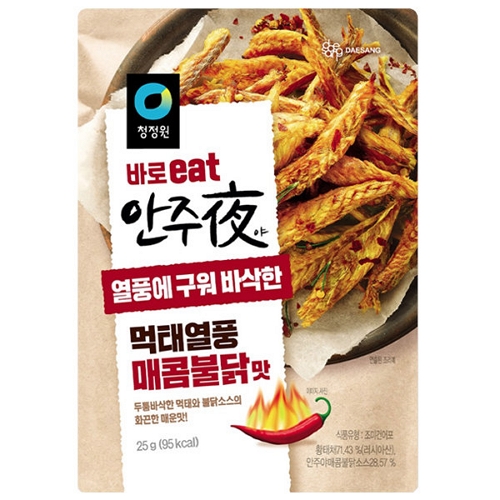 청정원 안주야 먹태열풍 매콤불닭맛 25g