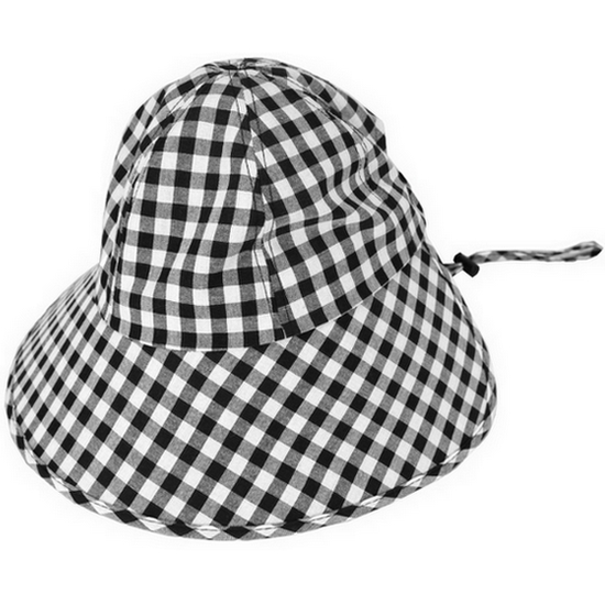엘케이트 여자 벙거지 LMO012 여성 체크 패턴 챙 모자