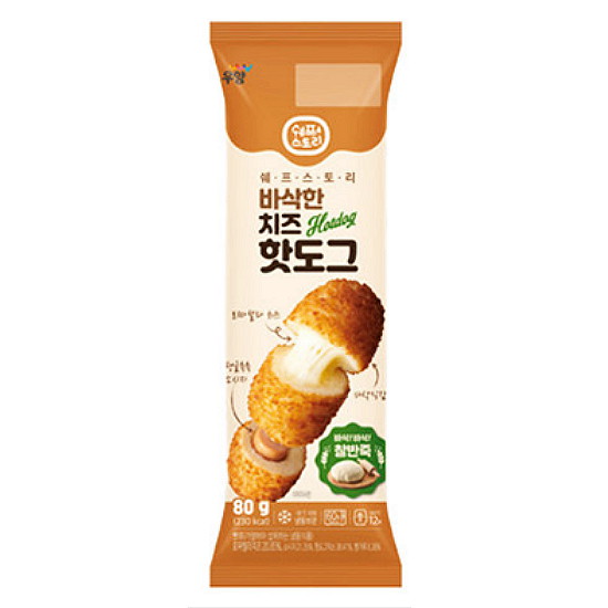 우양냉동식품 쉐프스토리 바삭한 핫도그 80g