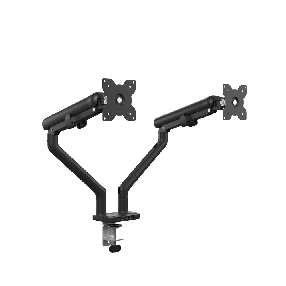 엘디네트웍스 ANYPORT APL-H02B 듀얼 슬림형 모니터암 거치대