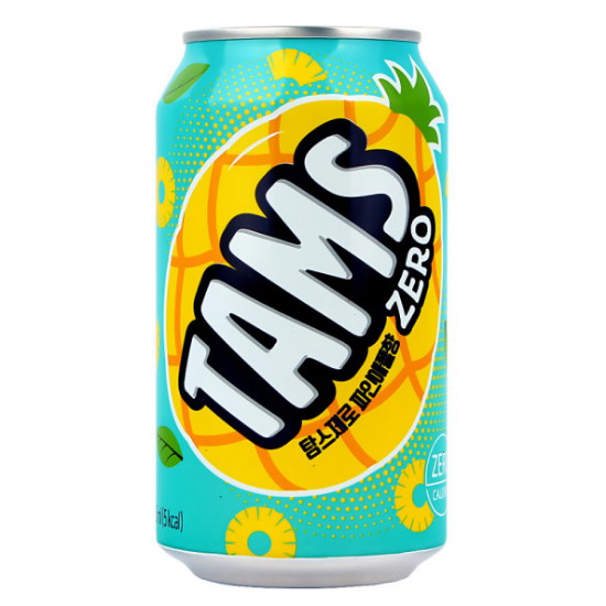 롯데칠성음료 탐스 제로 파인애플향 355ml