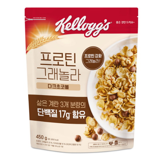 켈로그  프로틴 그래놀라 다크 초코 450g
