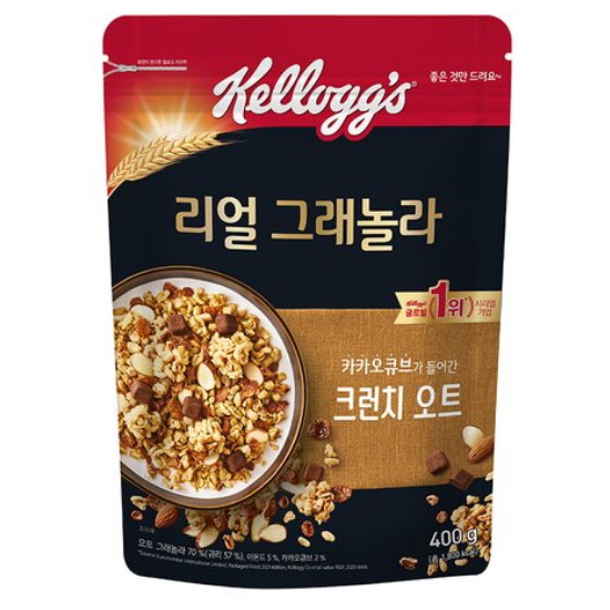 켈로그  리얼 그래놀라 크런치 오트 400g