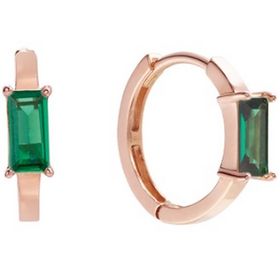 티르리르  L-CW 14K 핑크골드 비쥬 그리너리 링귀걸이 TEJK4P00048M-G_CW