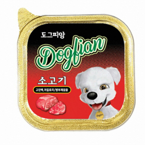 도그피앙 사각캔 소고기 100g