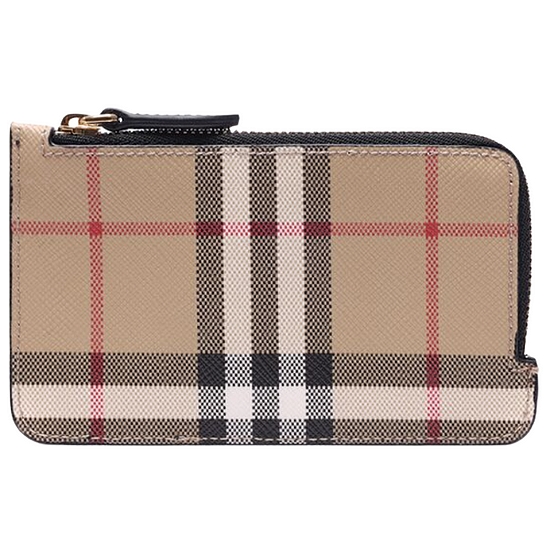 버버리 빈티지 체크 지퍼 카드지갑_8058013