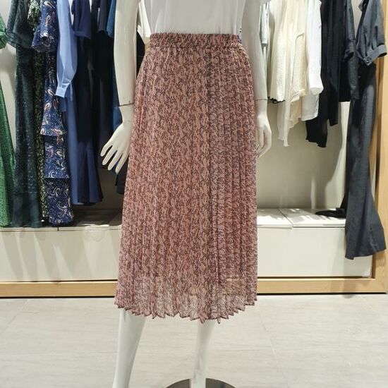 비지트인뉴욕VY5SR26주름밴딩스커트