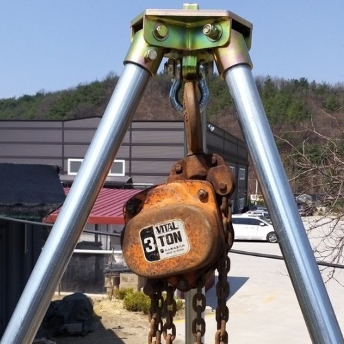 3톤 체인블럭 삼발이 헤드