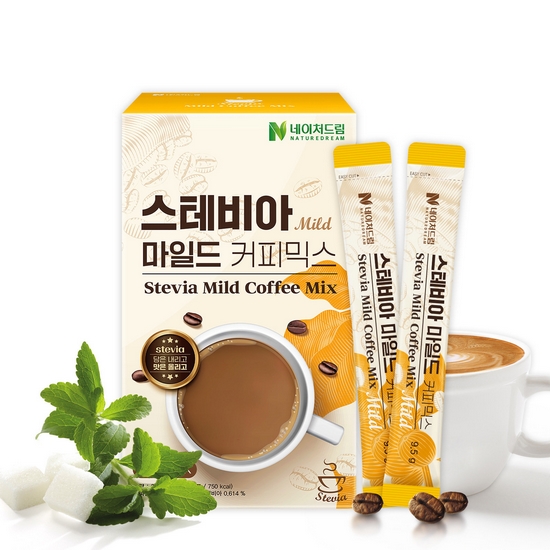 케이지앤에프 네이처드림 제로슈가 스테비아 마일드 커피믹스 30개입