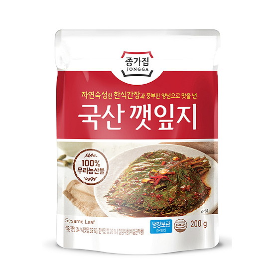 대상 종가집 국산 깻잎지 200g