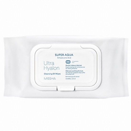 미샤 수퍼 아쿠아 울트라 히알론 클렌징 오일 티슈 70매