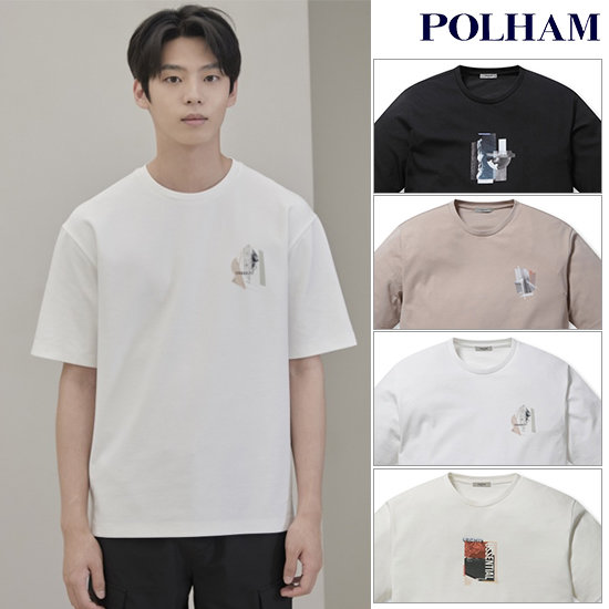 폴햄 남성 쿨폰테 그래픽 반팔 티셔츠_PHC3TR1620