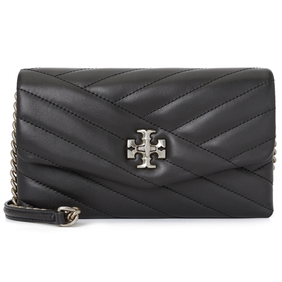 토리버치 여성 키라 쉐브론 은장 체인 장지갑 90343_002_22F