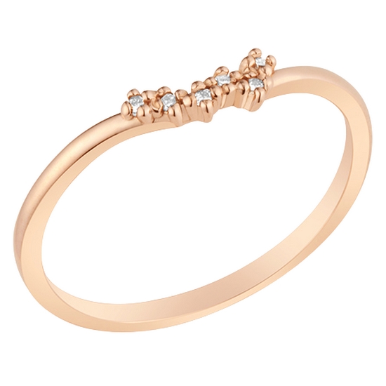 메트로시티  디아만테 14K 다이아 로즈 링 A213DR3211R4D