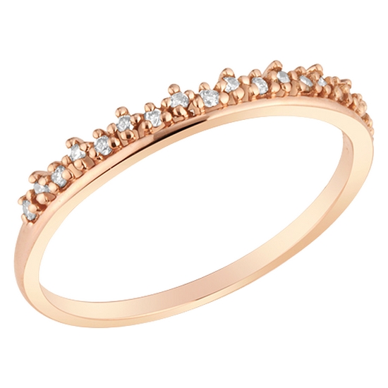 메트로시티  디아만테 14K 다이아 로즈 링 A213DR3208R4D