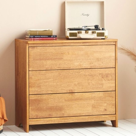 나누벨 알베로 3단 원목 옷 서랍장 800