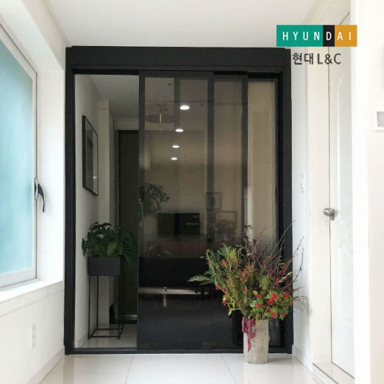 현대L&C  뷰1 3연동 오픈형 중문