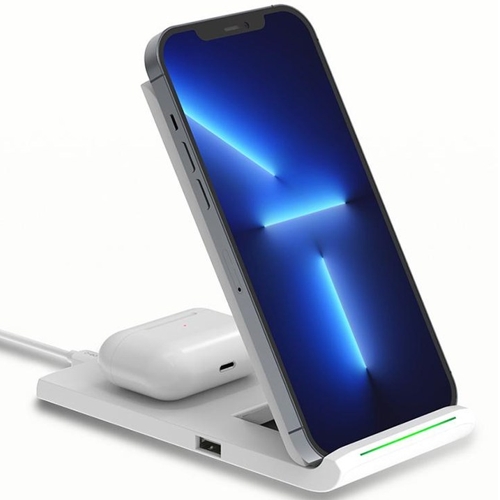 오로라모바일  25W 거치형 듀얼 무선충전기 QWC-T2505