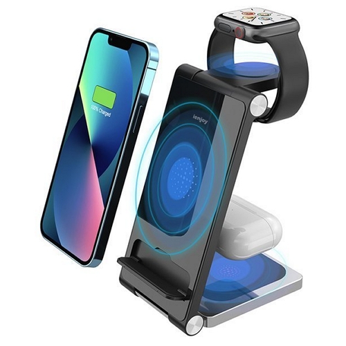 아이엔조이  15W 3in1 무선충전기 패드 INJ300