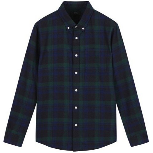 탑텐 남성 코튼 플란넬 버튼다운 셔츠_MSA4WC1901