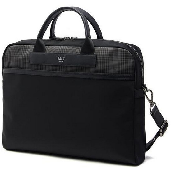 닥스 DBBA2F331 블랙 부분체크 서류가방