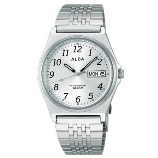 세이코 Watch Watch Alba AIGT004 남자 실버