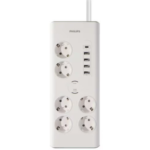 필립스  6구 16A 서지 프로텍트 USB 멀티탭