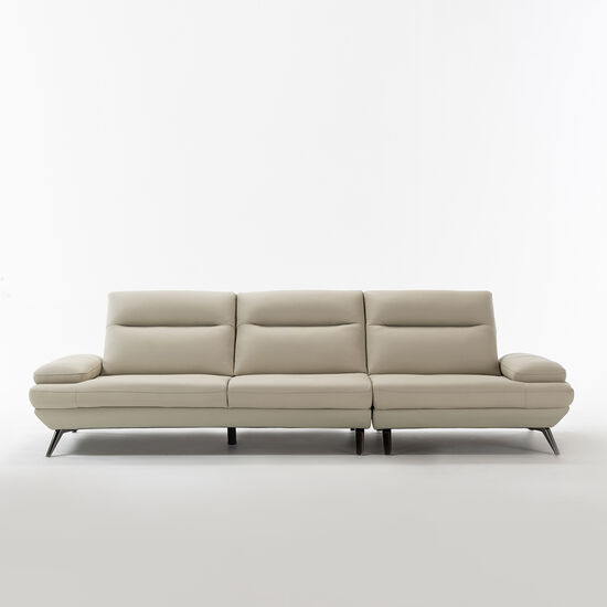 리바트 리르 일반형 천연가죽 소파 4인용