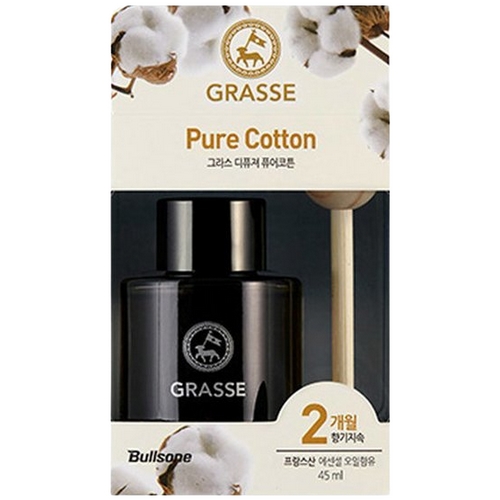 불스원  그라스 디퓨저 방향제 퓨어코튼향 45ml