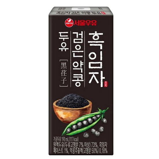 서울우유 흑임자 검은약콩 두유 190ml