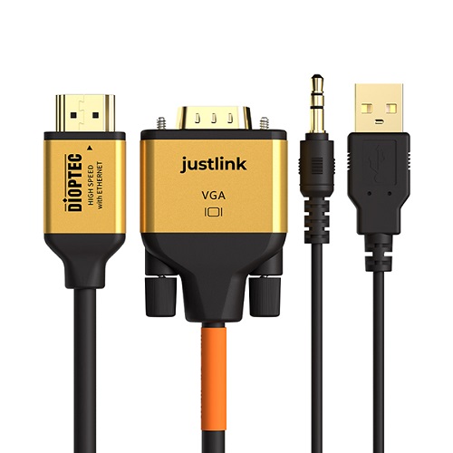 디옵텍 justlink VGA to HDMI 케이블