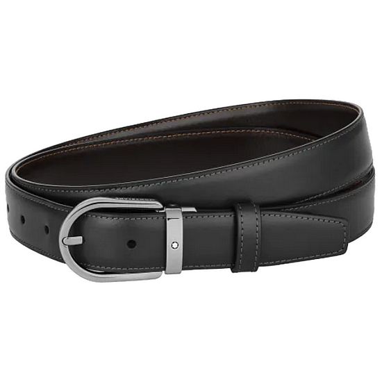 몽블랑 말발굽형 버클 리버서블 벨트_128803