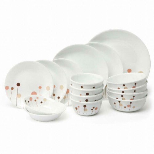 코렐 꽃솜 4인 원형 홈세트 16P