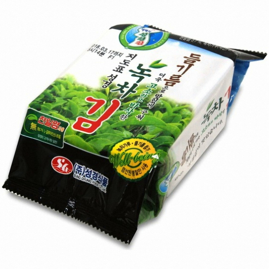성경식품 지도표성경김 녹차 식탁김 17g
