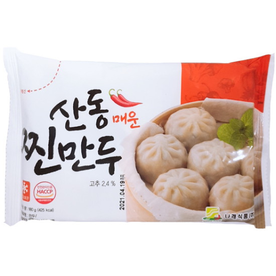 나래식품  산동 매운 찐만두 180g