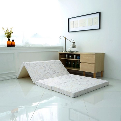 슬립플레이스 4단 접이식 메모리폼 매트리스 10.5cm