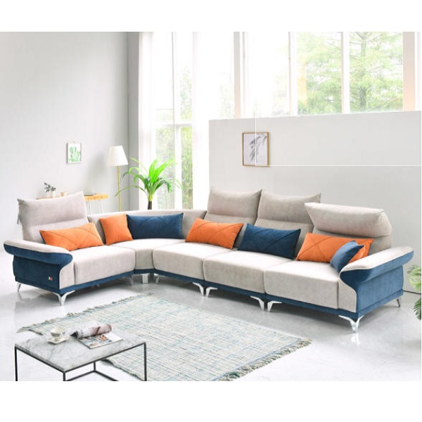 그로잉퍼니처 베르디 코너 아쿠아클린 조야원단 모듈 패브릭 소파 8인용