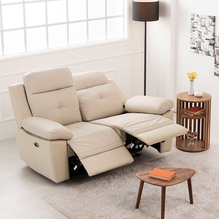 에보니아 헤븐 가죽 리클라이너 2인용