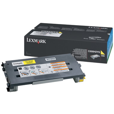 렉스마크 정품 C500H2YG 노랑