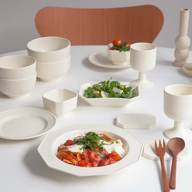 히어 세라믹 프리미엄 2인 신혼그릇세트 와인잔구성 14P 선물 D7Q8XX00010