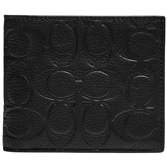 코치 쓰리인원 월릿 인 시그니처 레더_C1231 BLK