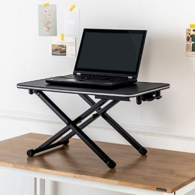 에보니아 카멜레온 높이조절 스탠딩 책상 B형 거치형