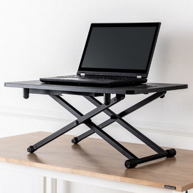 에보니아 카멜레온 높이조절 스탠딩 책상 C형 거치형