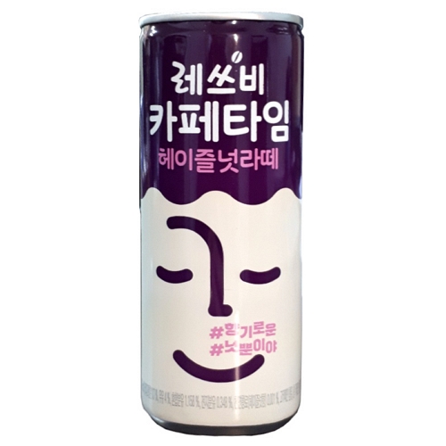 롯데칠성음료 레쓰비 카페타임 헤이즐넛 라떼 240ml