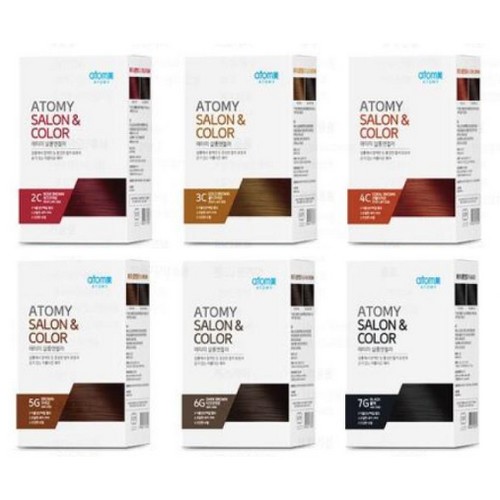 애터미 암웨이 살롱앤컬러 염색약 블랙