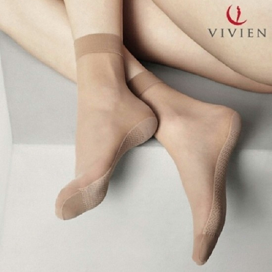 비비안 미끄럼 방지 발목스타킹_PS3106