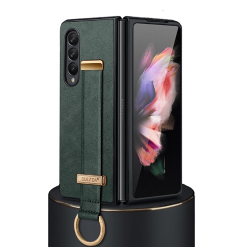 갤럭시Z 폴드4 스트랩 핑거링 가죽 거치대 케이스