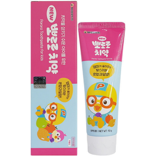 케이엠제약  NEW 뽀로로 치약 혼합과일향 90g