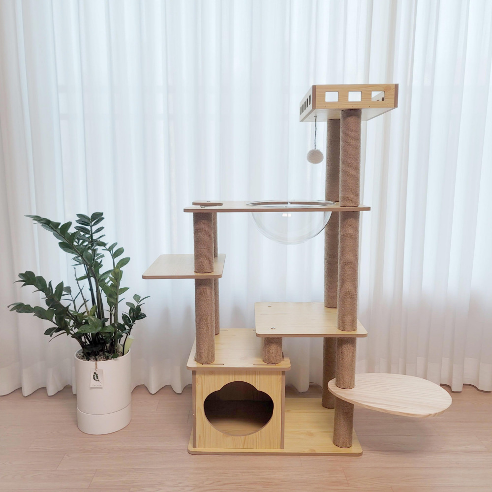 펫이랑 큐티 원목캣타워