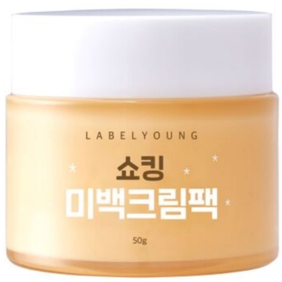 라벨영 즉각미백+톤업+기미완화+잡티케어 쇼킹 미백크림팩 2+1